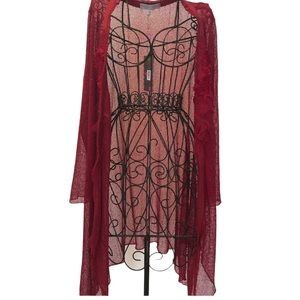 NWT. Onesize Pretty Angel Cardigan. 10776. BL/RD 1.
